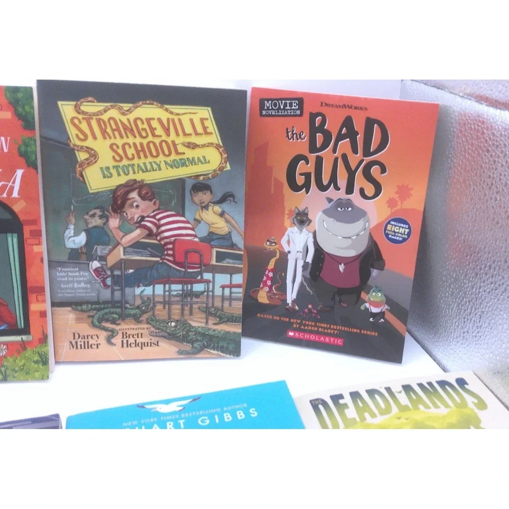 LOT OF 6 PAPERBACK BOOKS FOR READERS FROM 4-8TH GRADE